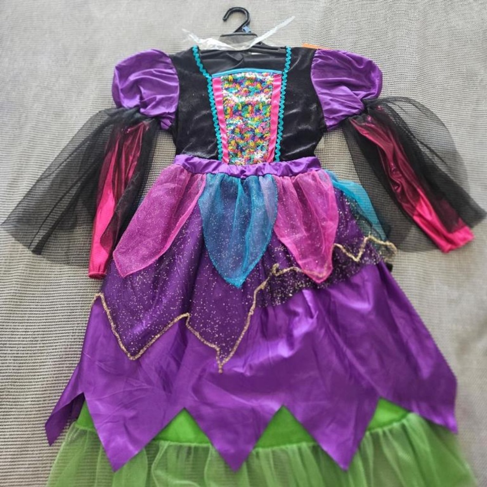 Halloween Costume, New, Hyde and Eek Boutique, Multicolor Witch, dress and hat